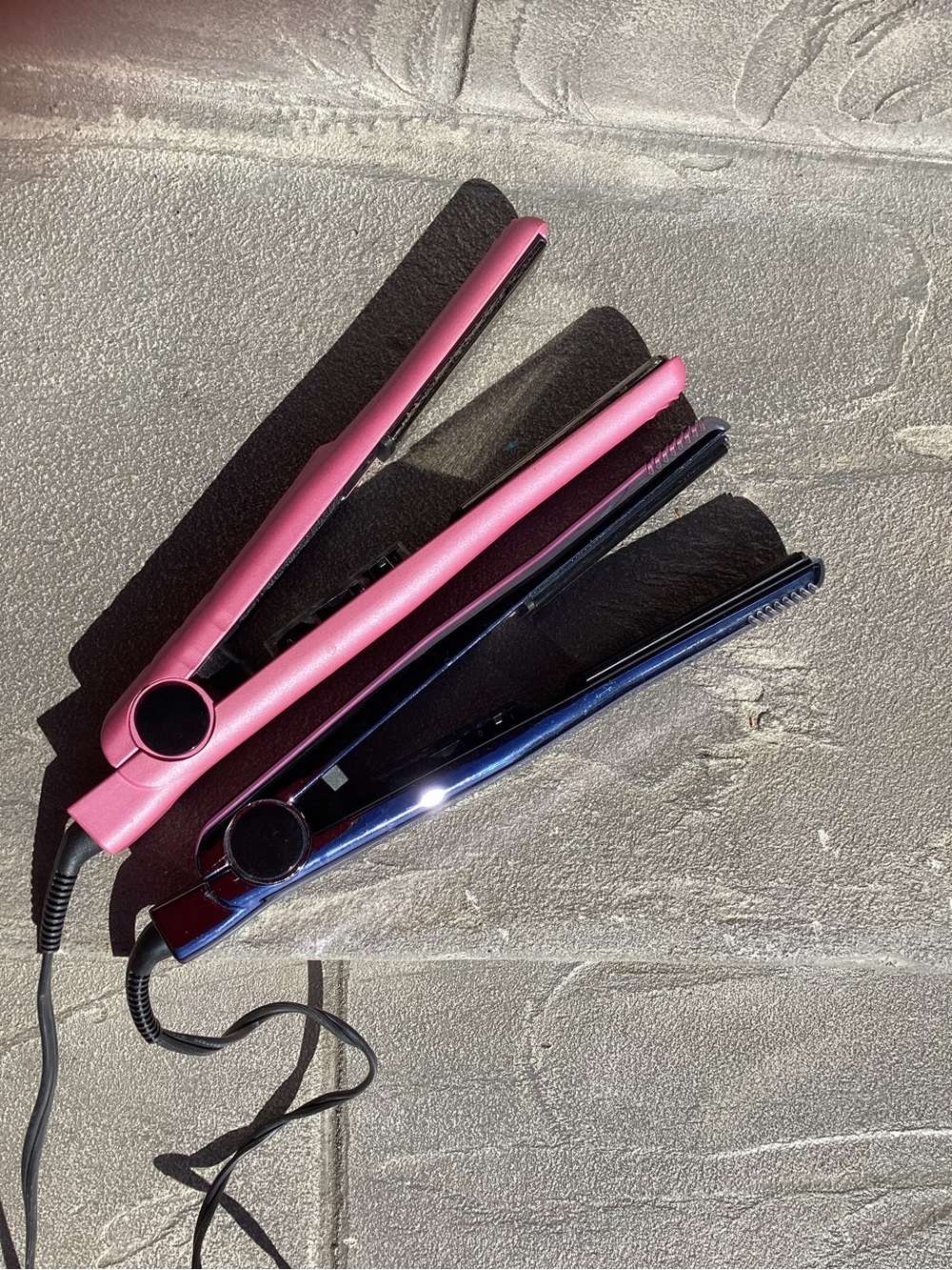 Revlon Pink and Silver Travel Flat Iron Duo